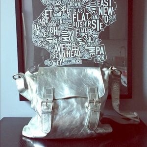 Boden silver crossbody bag